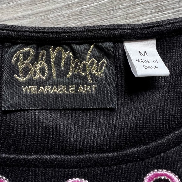 Bob Mackie : embroidered & embellished knit top - Picture 9 of 12